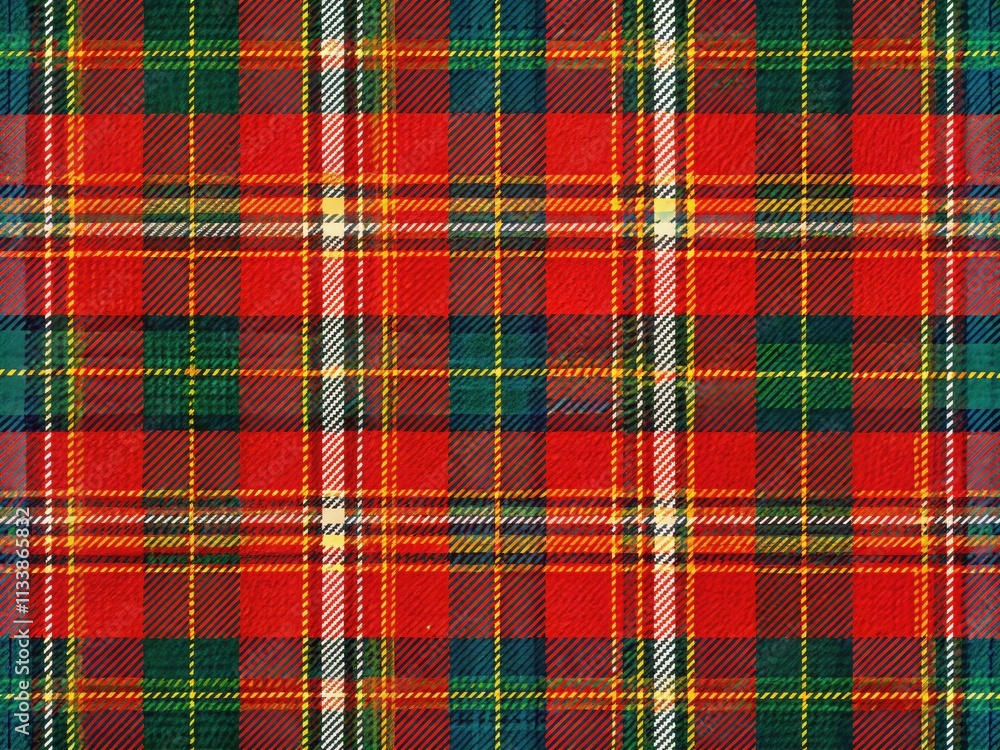 Repeating Highland tartan pattern: a seamless, woven textile background showcasing traditional Scottish plaid fabric. Repeating Highland tartan pattern: a seamless, woven textile background showcasing traditional Scottish plaid fabric.