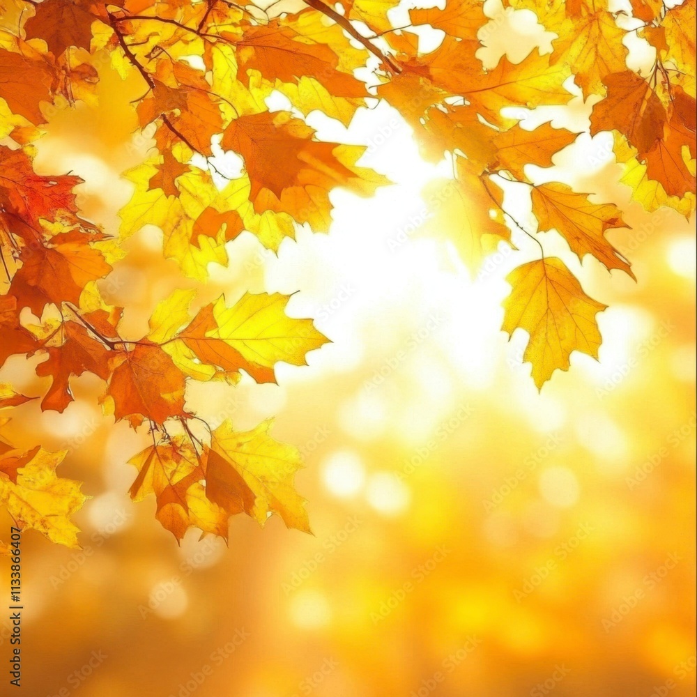 Autumn leaves falling from oak trees in a sunlit forest nature photography golden environment close-up viewpoint for seo impact Autumn leaves falling from oak trees in a sunlit forest nature photography golden environment close-up viewpoint for seo impact
