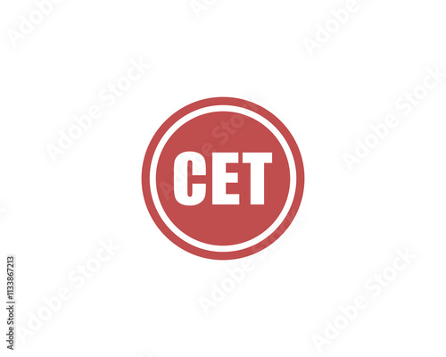 CET Logo design vector template. CET