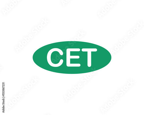 CET Logo design vector template. CET