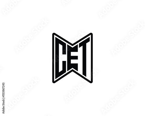 CET Logo design vector template. CET