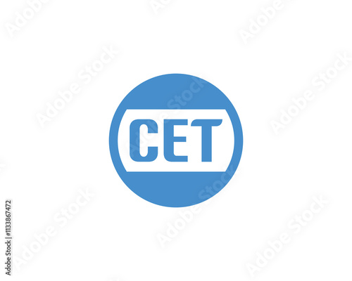 CET Logo design vector template. CET