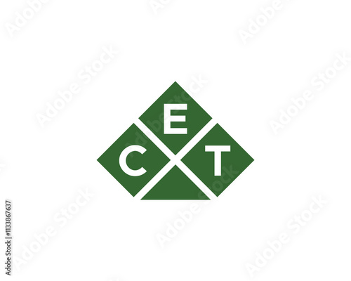 CET Logo design vector template. CET