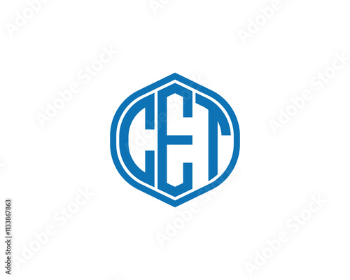 CET Logo design vector template. CET