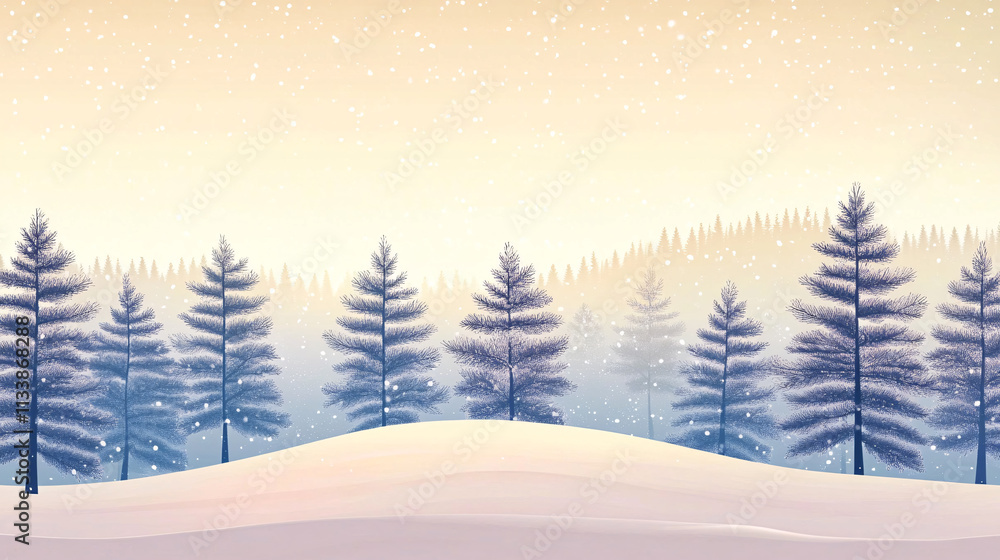 winter background of snowland and forest winter background of snowland and forest
