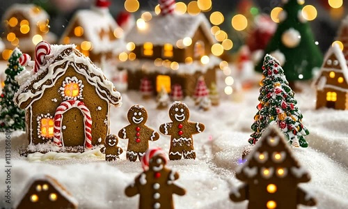 Enchanted Gingerbread Village: A Christmas Delight photo