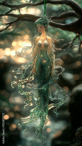 Nareephol or Makaliporn fruit of a maiden is shaped like a beautiful young woman, a mythical tree bearing fruits in the shape of a girl in the legendary Himavanta forest.