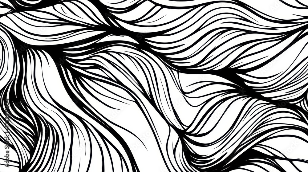 Fototapeta premium Unique artistic background filled with intricate line work and movement.