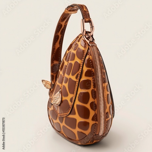 Stylish Giraffe Print Handbag with Unique Design and Craftsmanship