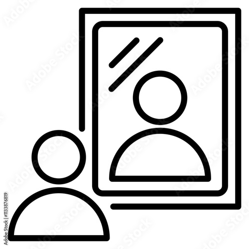self awareness single icon
