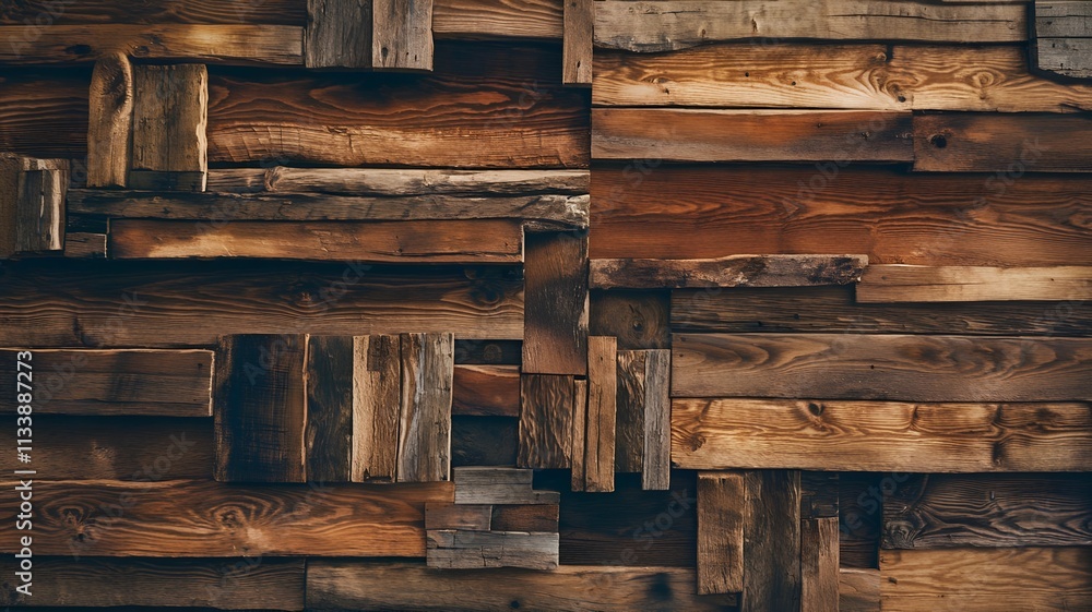 A detailed image of a rustic wooden plank wall A detailed image of a rustic wooden plank wall