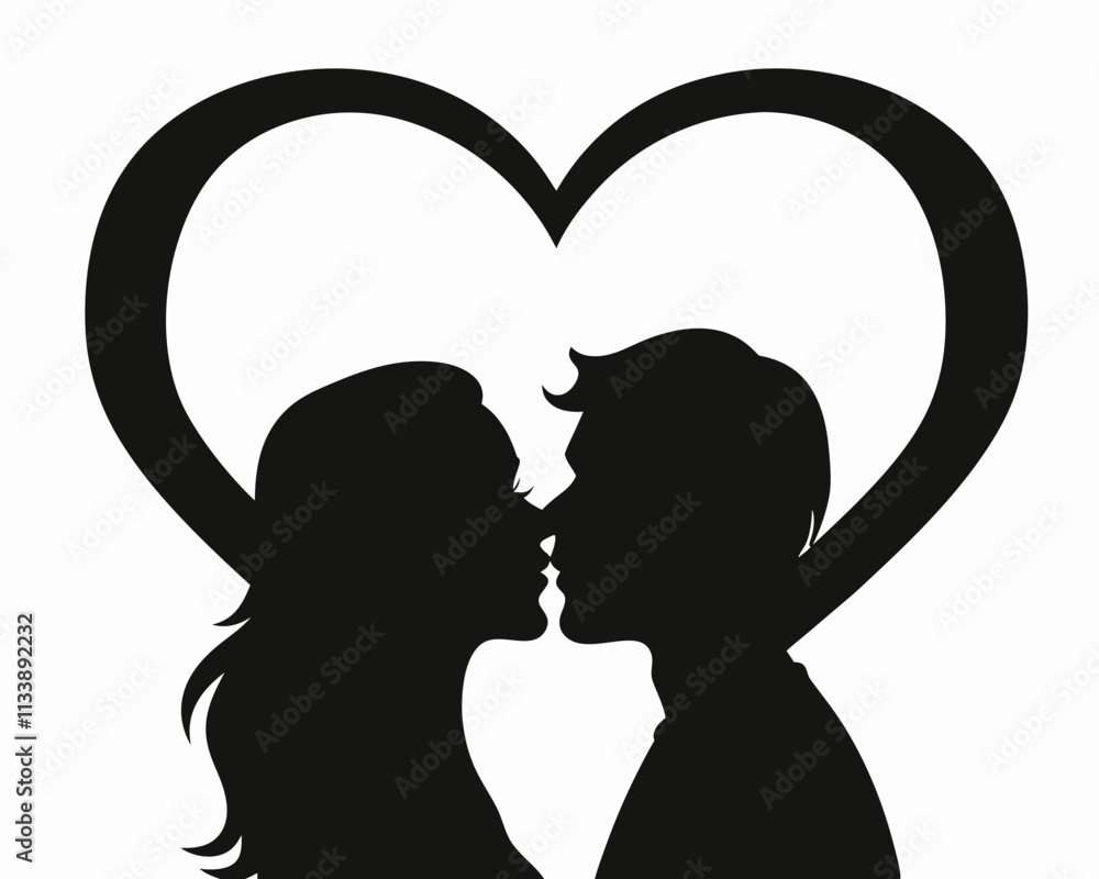 couple kissing silhouette,valentine silhouette vector couple kissing silhouette,valentine silhouette vector