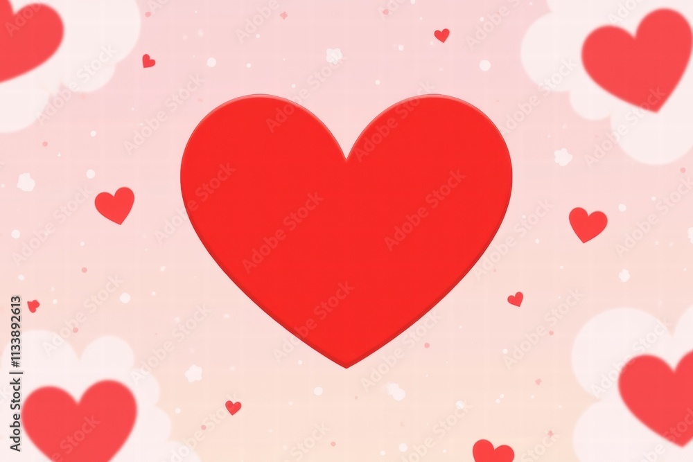 Pink and Red Heart Background Pink and Red Heart Background