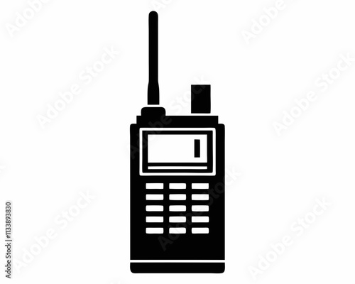 Walkie Talkie silhouette,Walkie Talkie vector icon