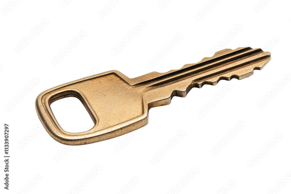 Unique Shaped House Key with Modern Aesthetic with isolated on transparent background Unique Shaped House Key with Modern Aesthetic with isolated on transparent background