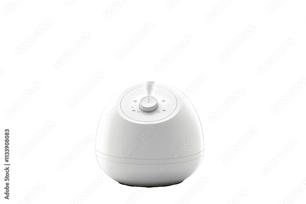 Modern Ultrasonic Humidifier with Adjustable Mist Settings with isolated on transparent background Modern Ultrasonic Humidifier with Adjustable Mist Settings with isolated on transparent background