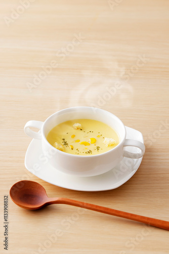 コーンスープ　Sweetcorn soup