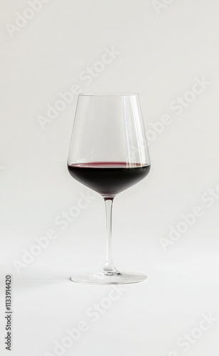 red wine in glass