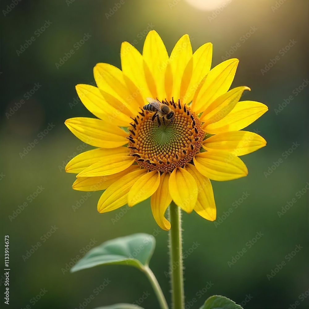 Fototapeta premium Radiant Sunflower in Bloom