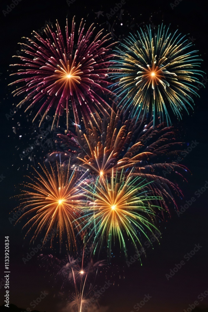 fireworks in the night sky fireworks in the night sky