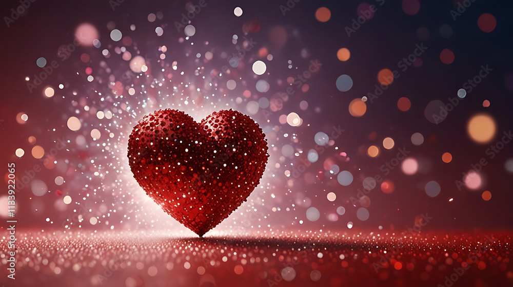 Heart of Love: A luminous, ruby red heart radiates with a soft glow, surrounded by twinkling lights against a deep burgundy backdrop. Capture the essence of romance, passion, and warmth. Heart of Love: A luminous, ruby red heart radiates with a soft glow, surrounded by twinkling lights against a deep burgundy backdrop. Capture the essence of romance, passion, and warmth.