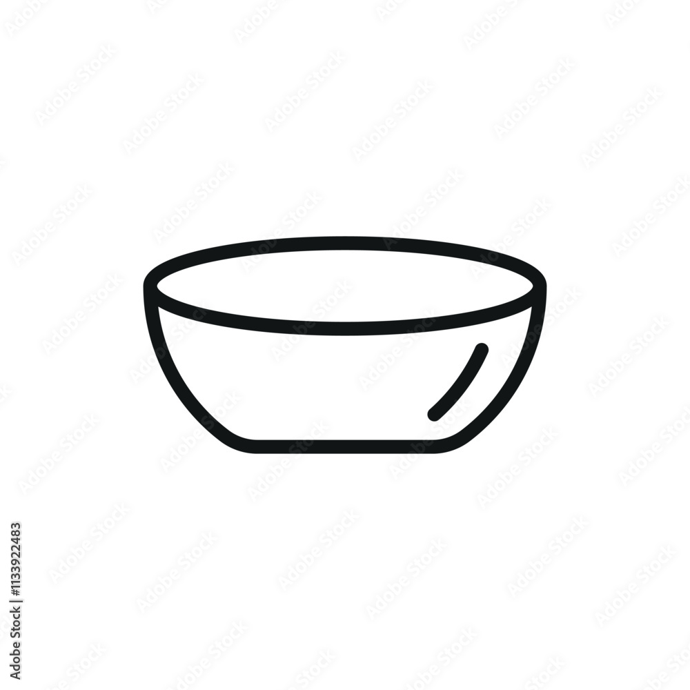 Bowl icon, a beautifully designed vector element that elevates the sophistication of your visuals, making every project stand out effortlessly Bowl icon, a beautifully designed vector element that elevates the sophistication of your visuals, making every project stand out effortlessly