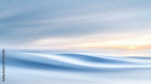 Serene beach waves sunset nature scene close-up reflection tranquil environment peaceful