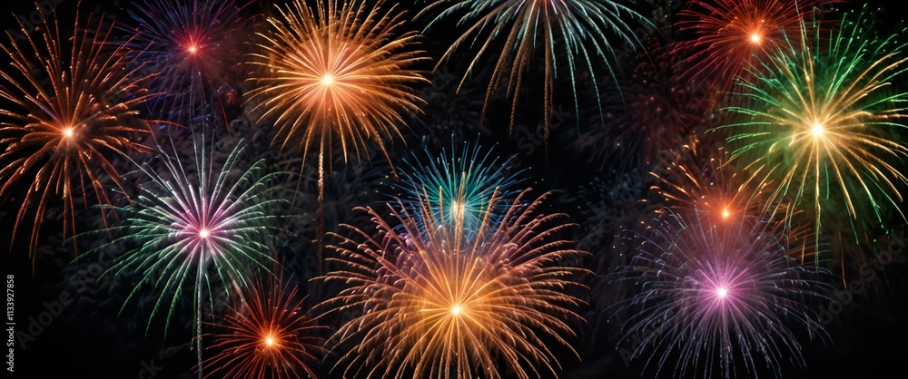 Fototapeta premium fireworks in the night sky