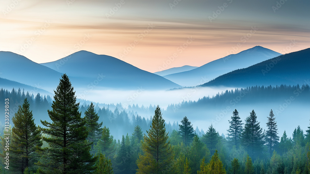 a misty mountain range with layers of peaks fading into the distance a misty mountain range with layers of peaks fading into the distance