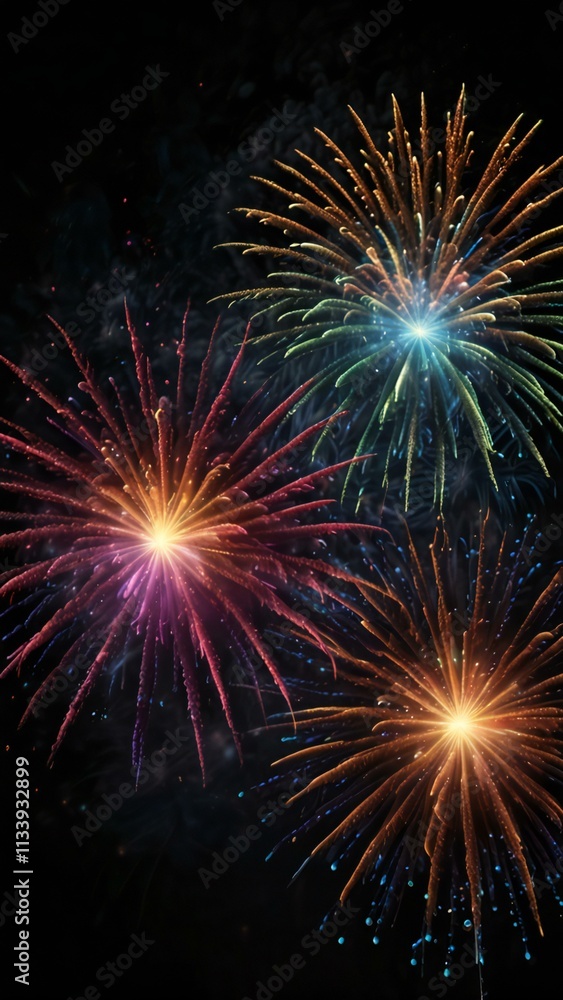 fireworks in the night sky fireworks in the night sky