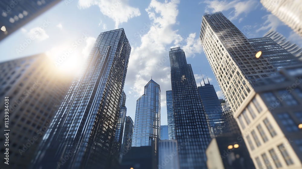 Obraz premium Cityscape of Downtown Chicago, United States