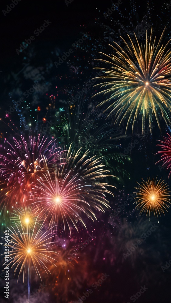 Fototapeta premium fireworks in the night sky