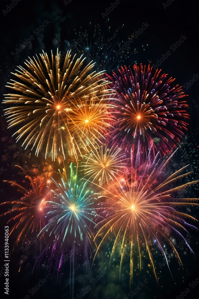 fireworks in the night sky fireworks in the night sky
