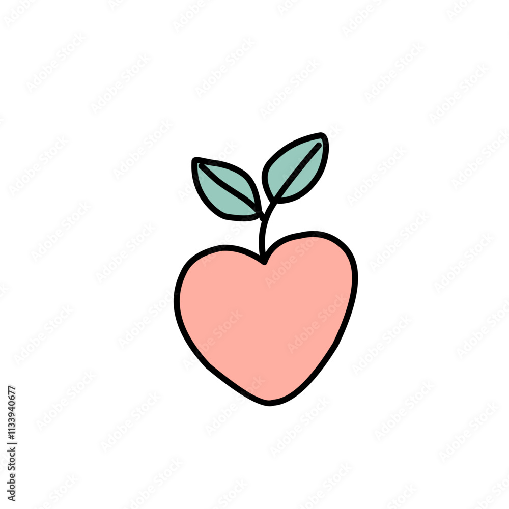 Vector cartoon illustration with winter Vector cartoon illustration with winter