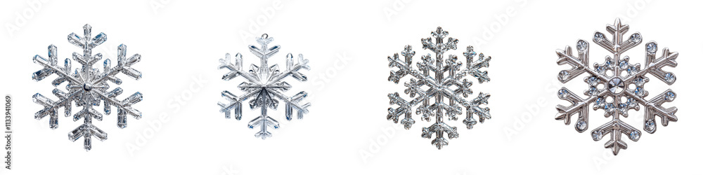 Elegant and intricate crystalline snowflake patterns forming a beautiful abstract winter nature background Delicate fragile and shiny snowflakes in various geometric designs and textures Elegant and intricate crystalline snowflake patterns forming a beautiful abstract winter nature background Delicate fragile and shiny snowflakes in various geometric designs and textures