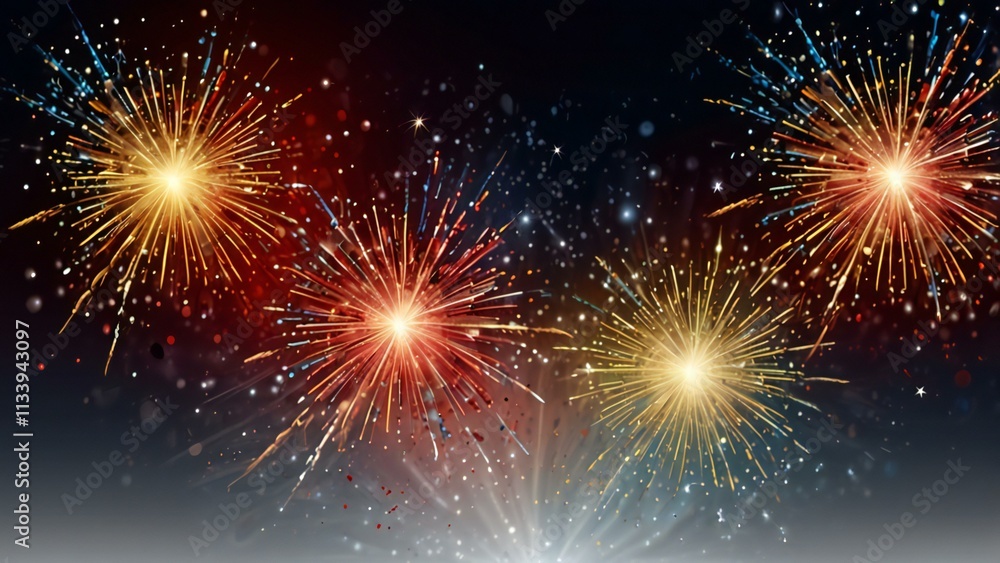 fireworks on the night sky fireworks on the night sky