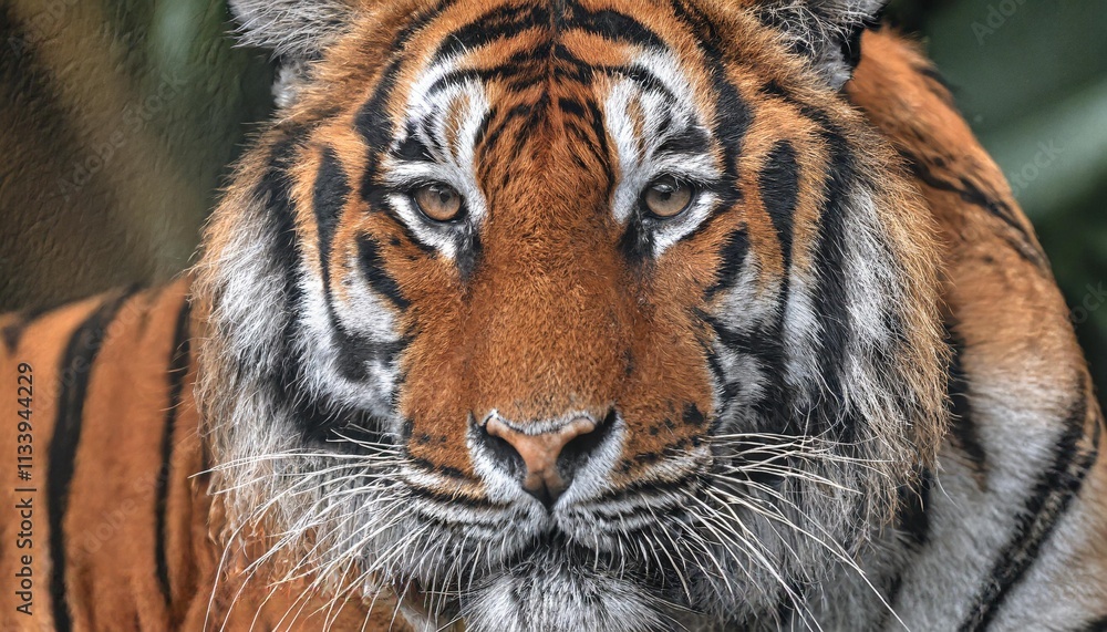 Fototapeta premium Sumatran Tigers: Majestic Predators in Indonesia's Rainforests