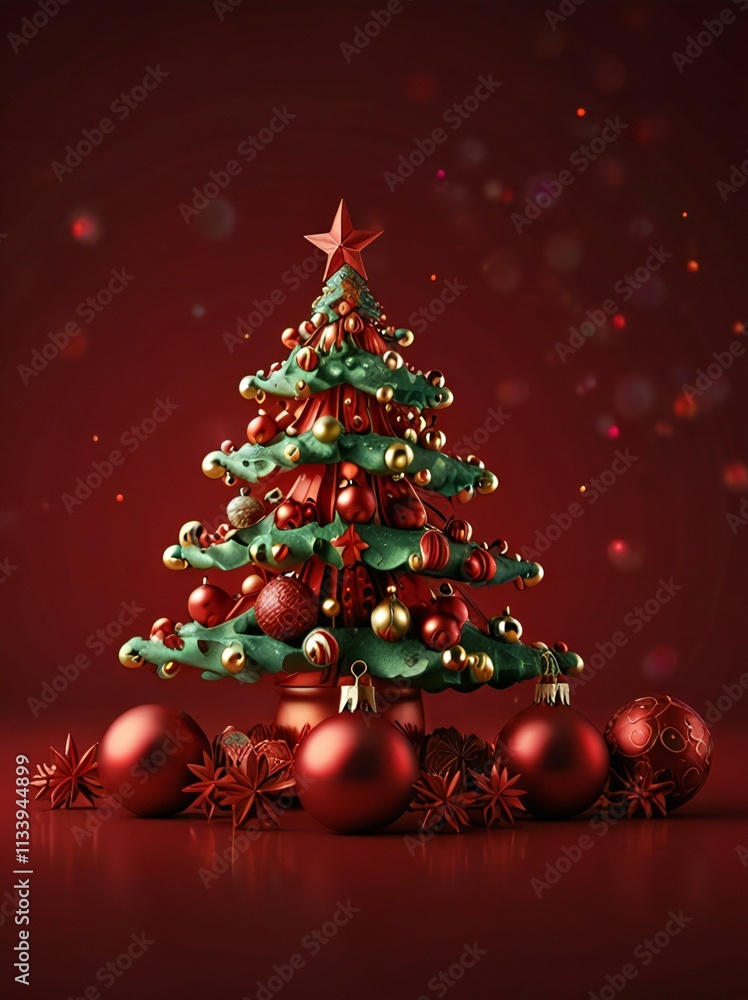 christmas tree and decorations christmas tree and decorations