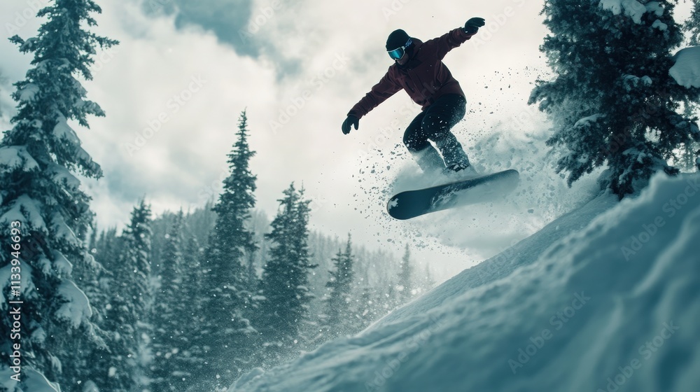 Snowboarding and Skiing Adventures on Snowy Slopes Snowboarding and Skiing Adventures on Snowy Slopes