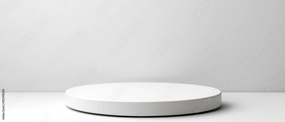 Showcase of achievement blank white podium on a white background minimalist design studio setting conceptual presentation Showcase of achievement blank white podium on a white background minimalist design studio setting conceptual presentation