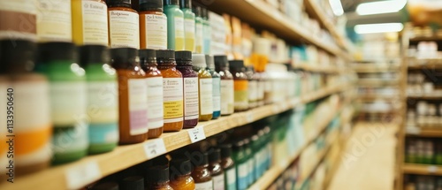 Wallpaper Mural variety of natural supplements on a store shelf Torontodigital.ca