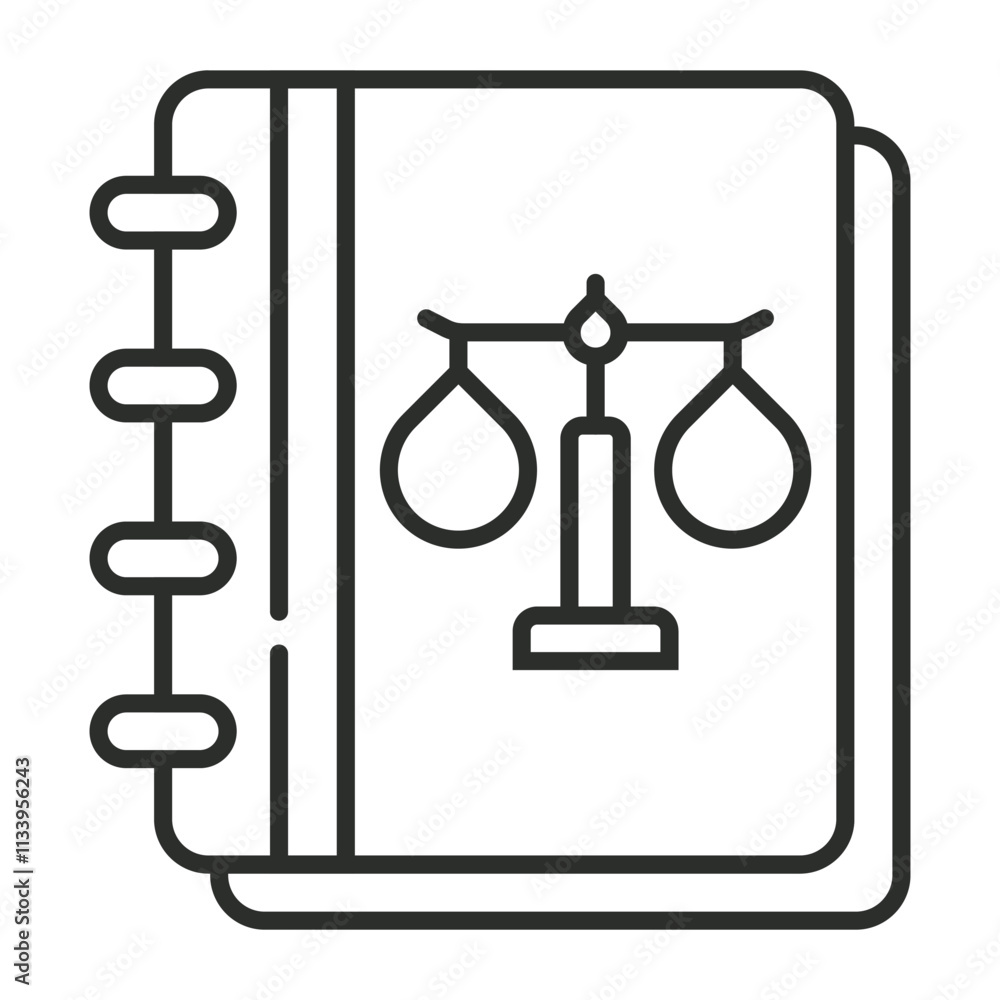 law book icon, Law and justice symbol outline icon, editable vector illustration and transparent graphic element. Isolated on white background law book icon, Law and justice symbol outline icon, editable vector illustration and transparent graphic element. Isolated on white background