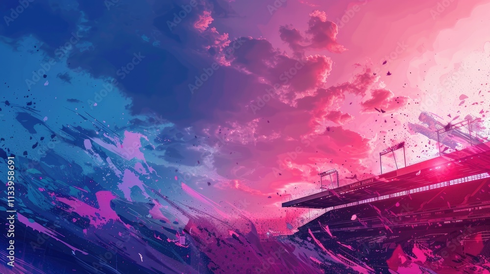 Obraz premium artistic background for a thumbnail with the color