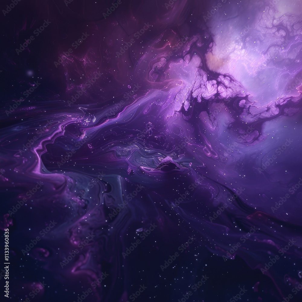 Fototapeta premium astral tales, star field, story, 8k, dark purple