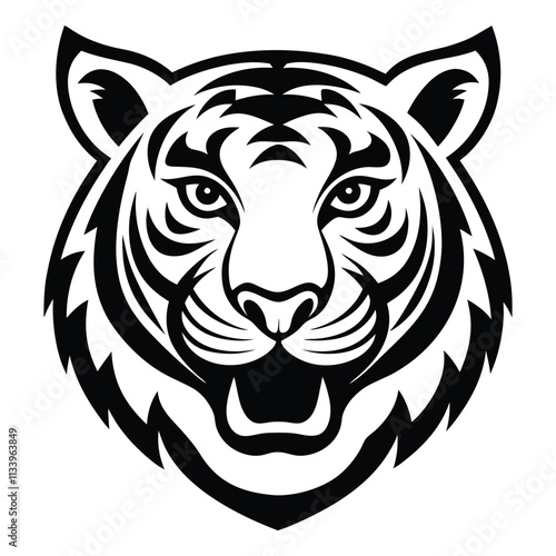 tiger head vector