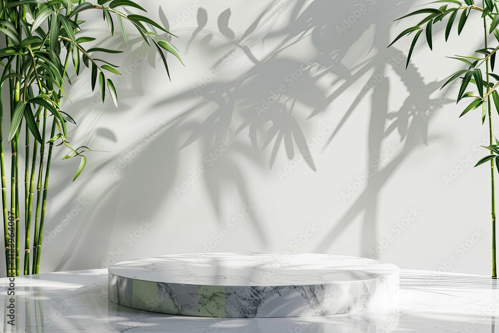 High Resolution Image of Black Round Marble Podium for Product Presentation High Resolution Image of Black Round Marble Podium for Product Presentation