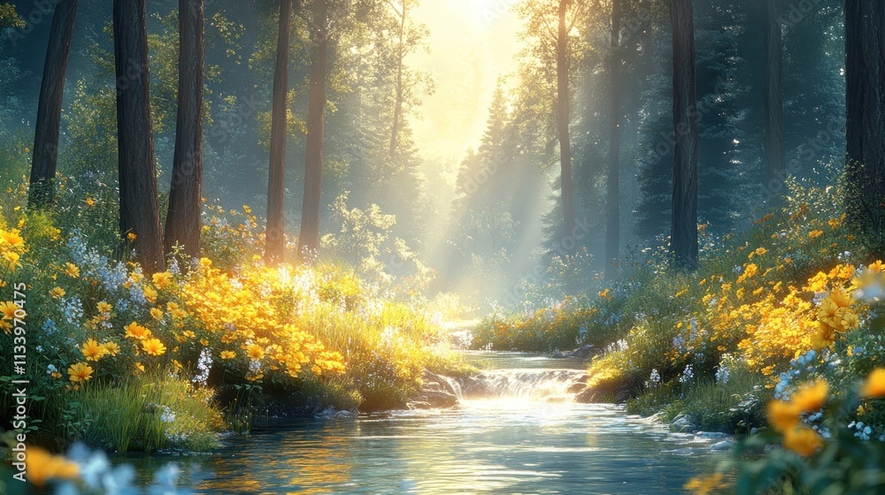 Enchanted Forest Stream: A Serene Escape Enchanted Forest Stream: A Serene Escape