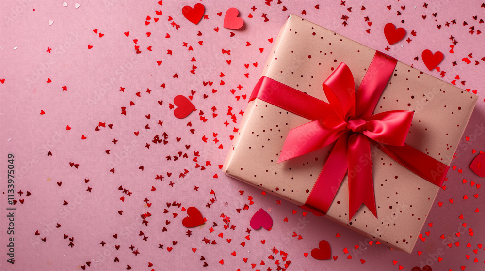 gift box with red ribbon gift box with red ribbon