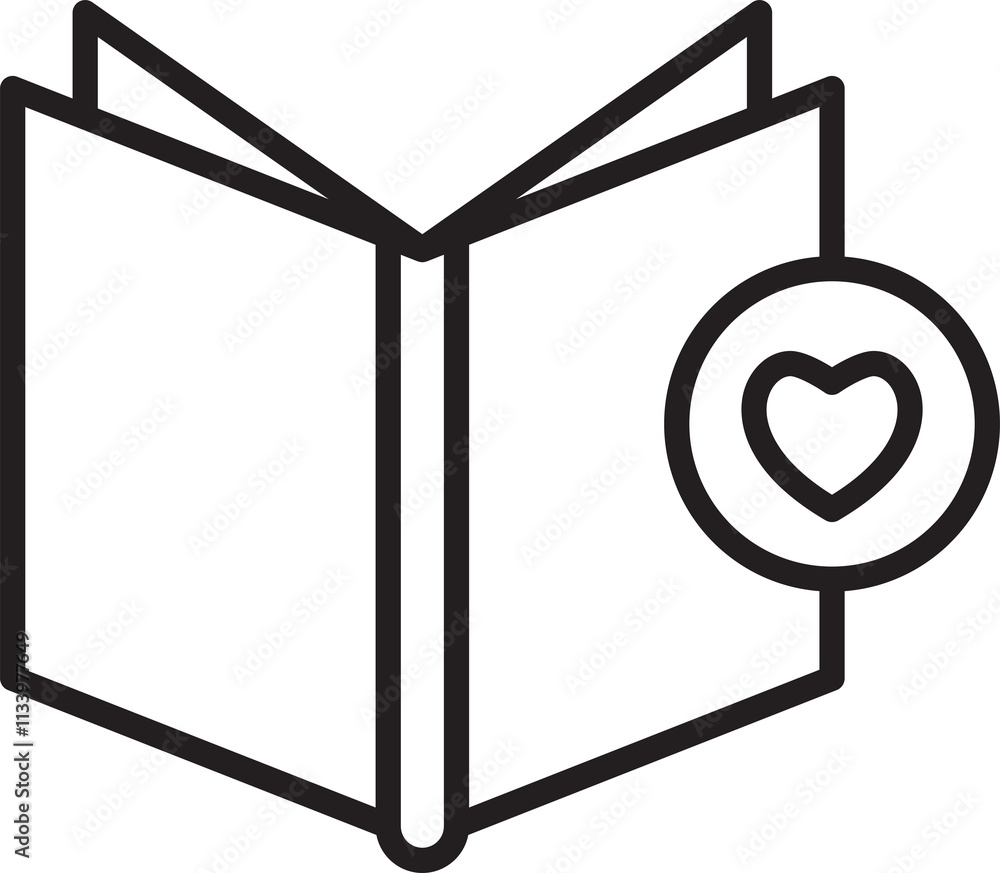 Book and Heart Icon
Book and Heart Icon