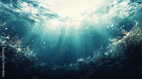 Peaceful Reflection in a Minimalist Space.